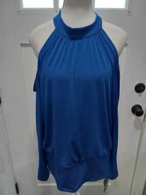 New Boston Proper Open Shoulder Women Top Shirt Size Large